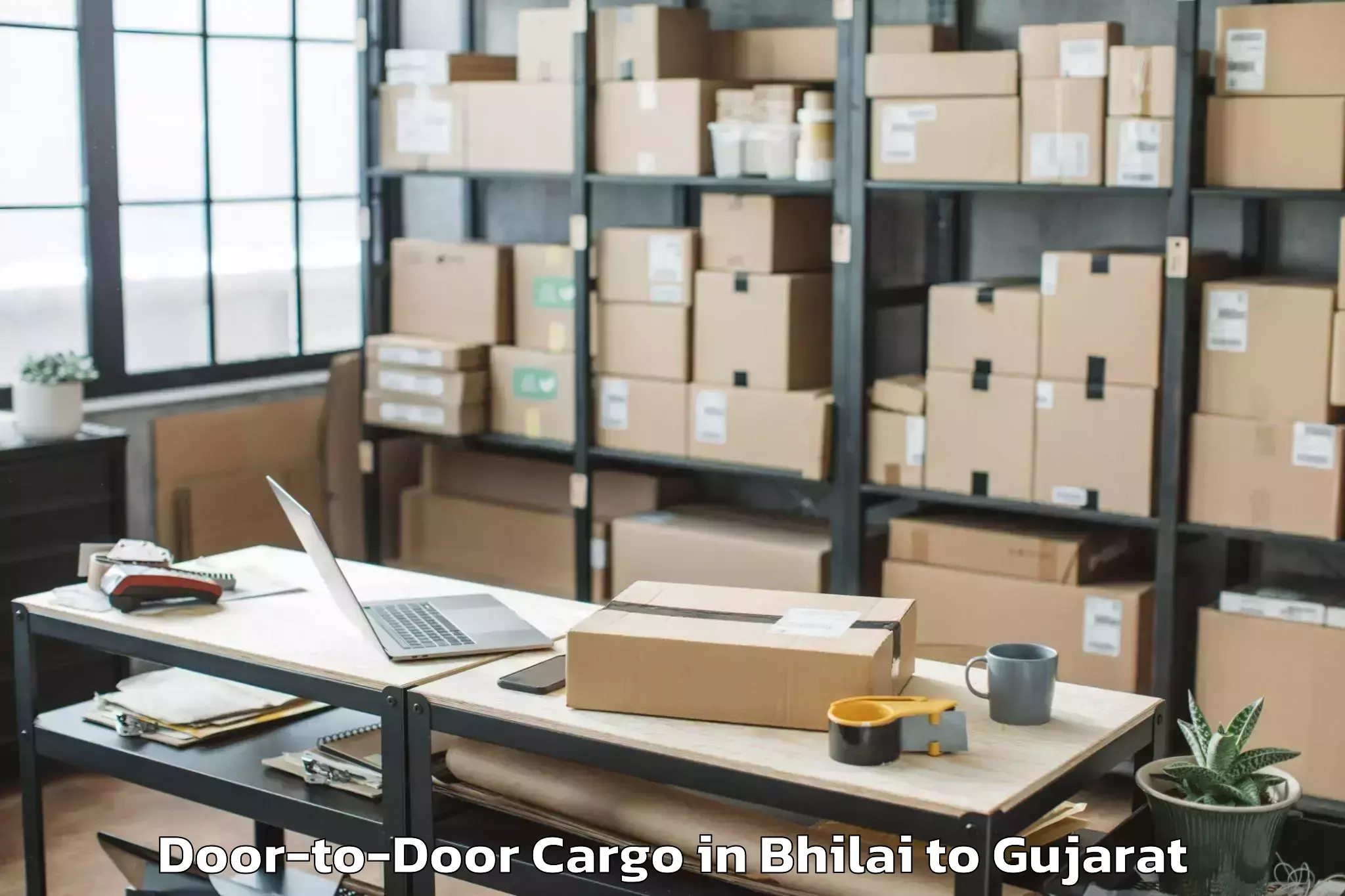 Reliable Bhilai to Kalol Door To Door Cargo